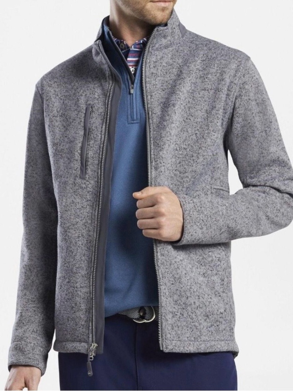 Peter Miller Condor Gray Fleece Jacket, S